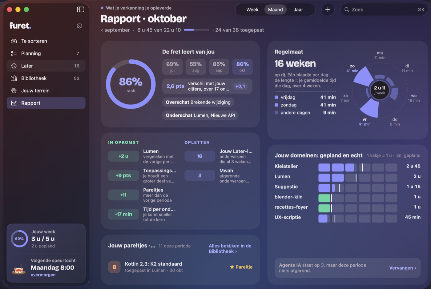 Het maandrapport in furet